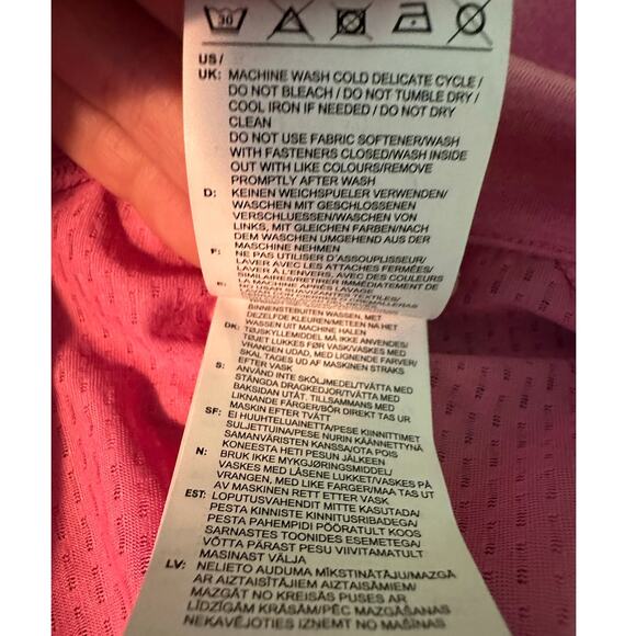 Reebok pink long sleeves pullover top size Large - Picture 5 of 16